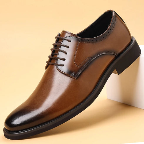 Men's Leather Casual Shoes for Formal Dress and Work Occasions